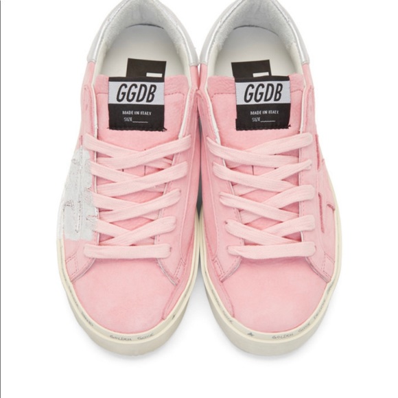 Golden Goose Shoes - GOLDEN Goose Hi Star Size 8 Pink Silver EUC